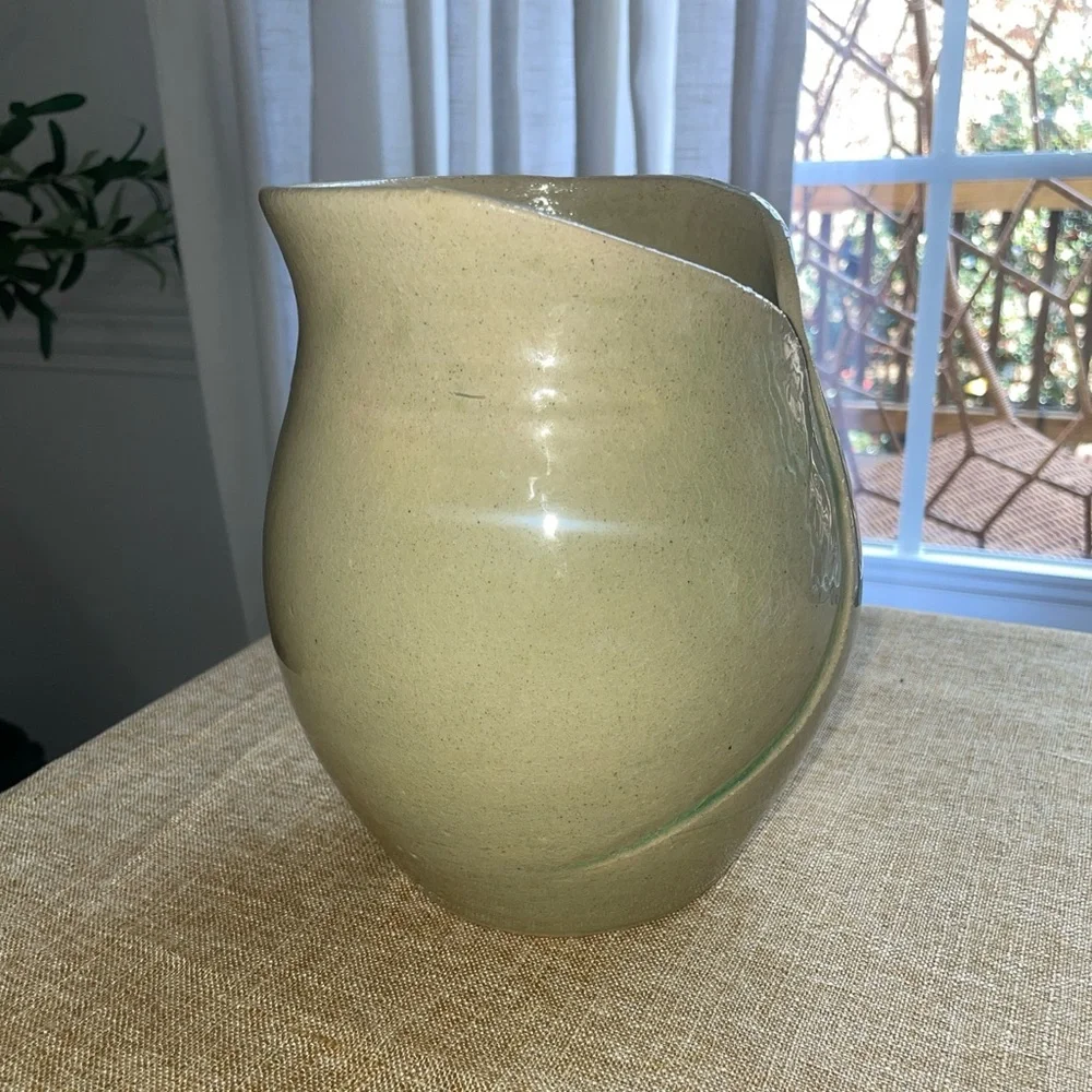 Vintage Art Pottery Ceramic Handmade Vase Signed